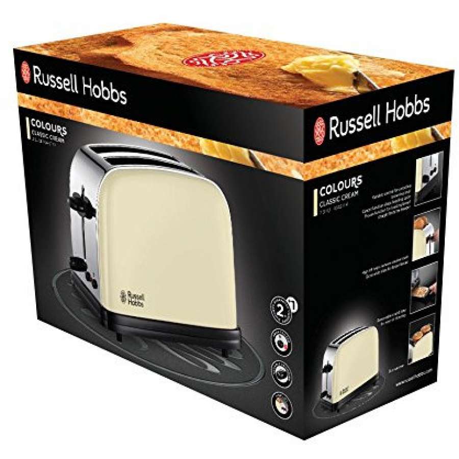 RUSSELL HOBBS 2333456 Colours Classic Cream Toaster